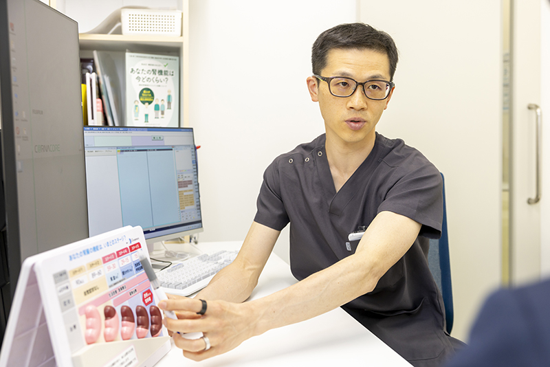 初期段階の腎臓病の患者様への対応は、どのように心がけていますか？